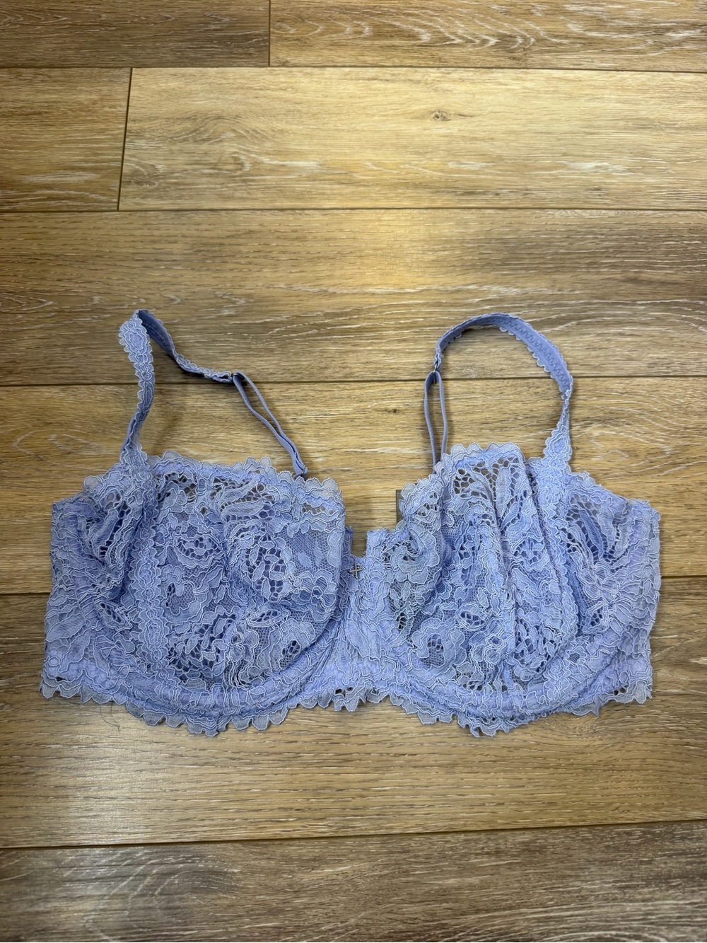 Savage X Fenty Lace Underwire Bra in Lavender Blue
